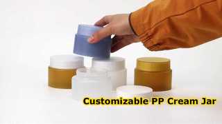 লাইটওয়েট পিপি ক্রিম জার - স্কিনকারের জন্য ফুড-গ্রেড পিপি উপাদান সহ কাস্টমাইজযোগ্য প্লাস্টিক কসমেটিক জার