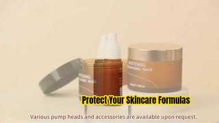 অ্যাম্বার পিইটি কসমেটিক বোতল সেট প্রস্তুতকারক | স্প্রে, লোশন, টোনার বোতল এবং ক্রিম জার | OEM প্যাকেজিং